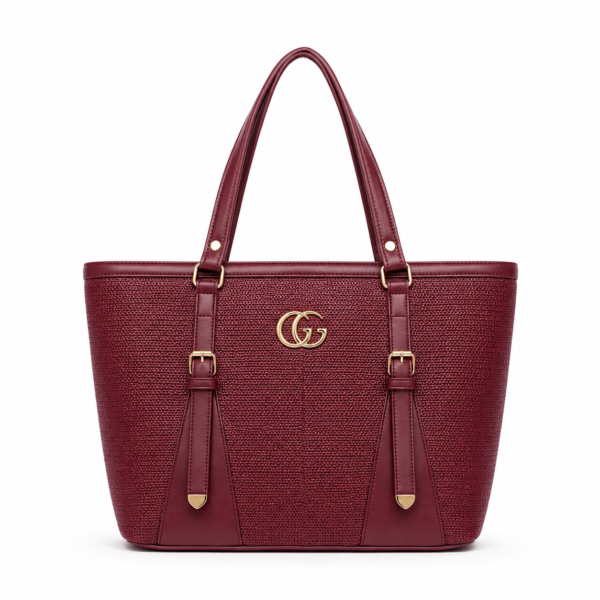 Legend Classic Designer Tote Bag - Maroon Wine