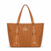 Legend Classic Designer Tote Bag - Tan Brown